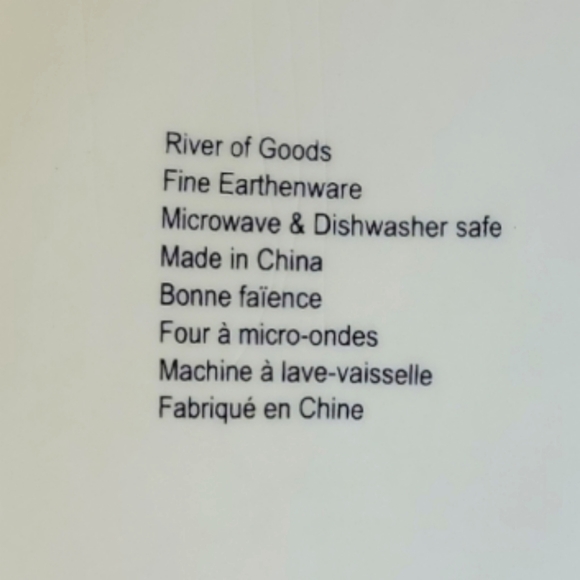 1 Vtg Plate "River Of Goods" Yellow Maple Leaf Acorn Bonne Faience Salad Dessert - Picture 3 of 4